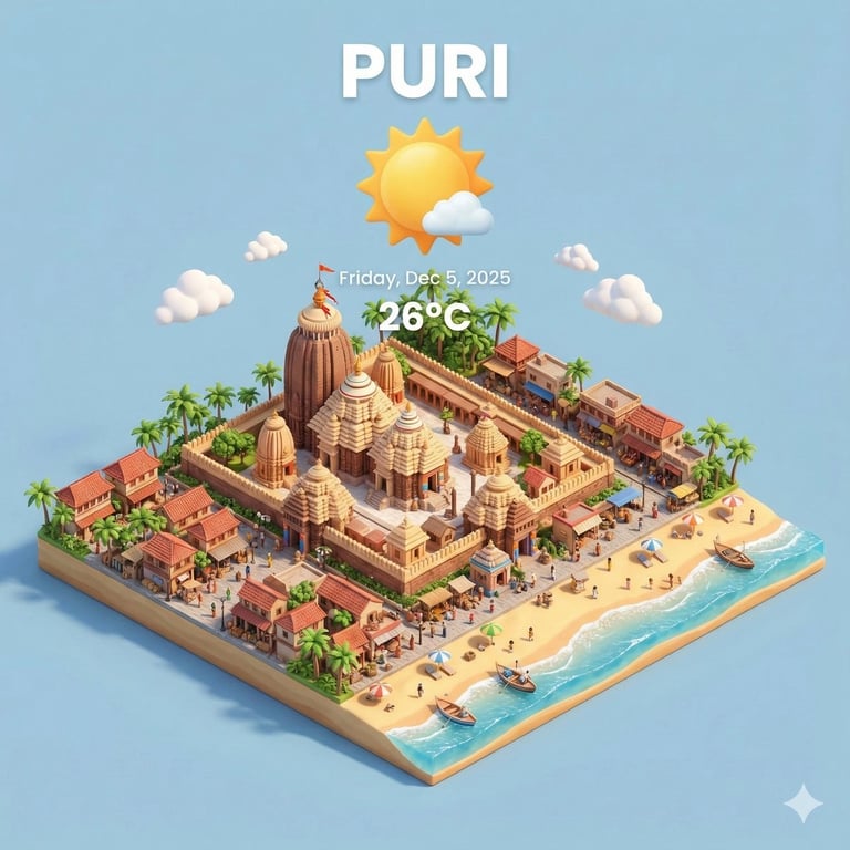 Miniature 3D City with Live Weather Prompt