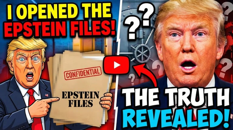 MrBeast-style thumbnail about Epstein files