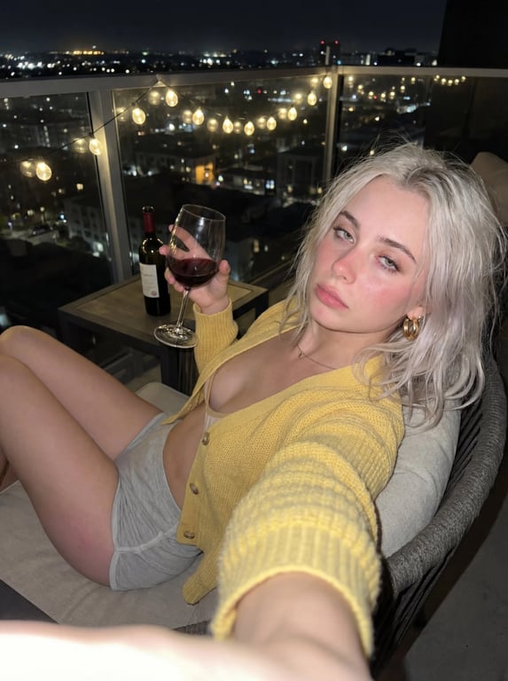 Wine in the balcony