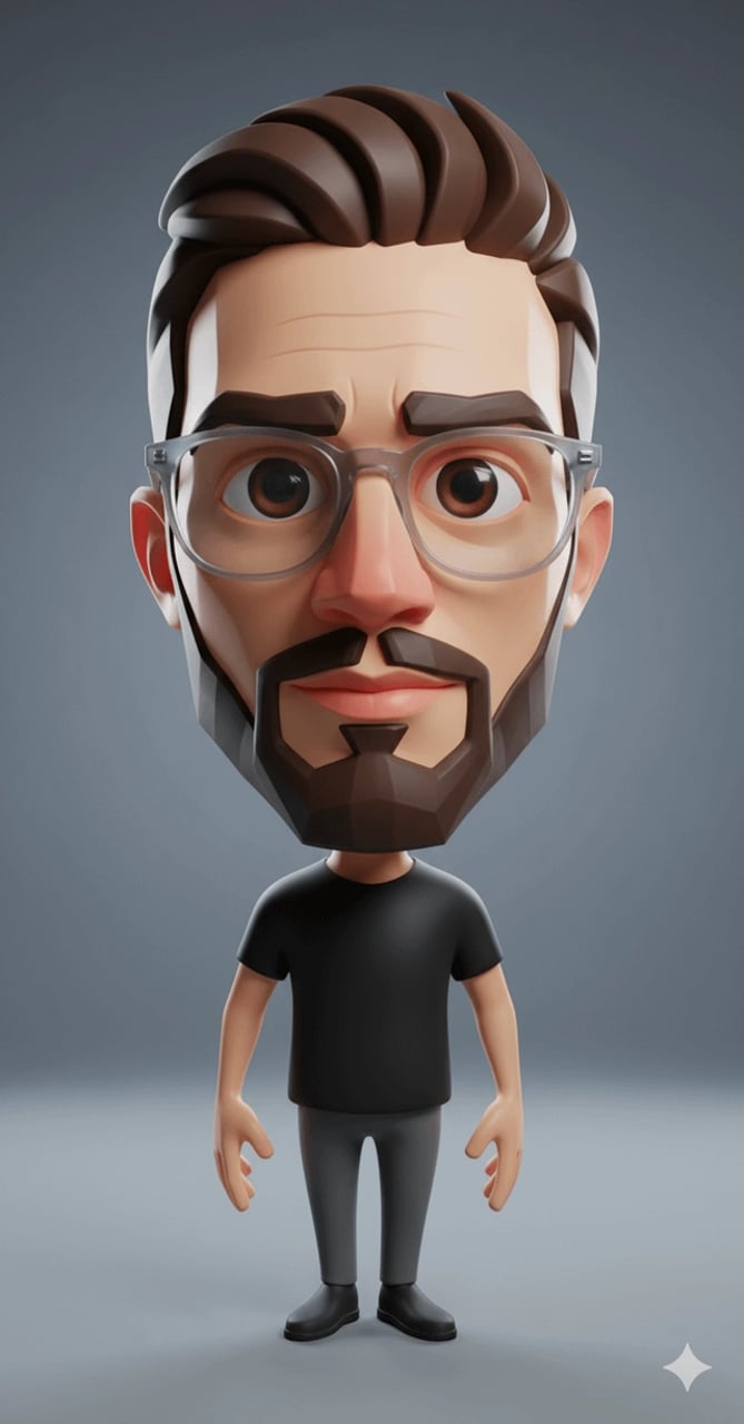 3d cartoon from uploaded selfie - AI generated image using Nano Banana Pro prompt