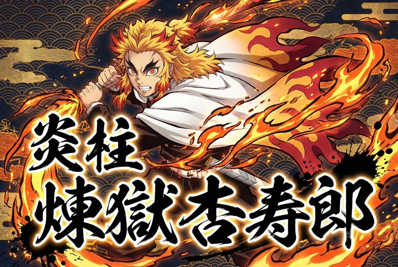 Kimetsu no Yaiba-style anime transformation with brush calligraphy - AI generated image using Nano Banana Pro prompt