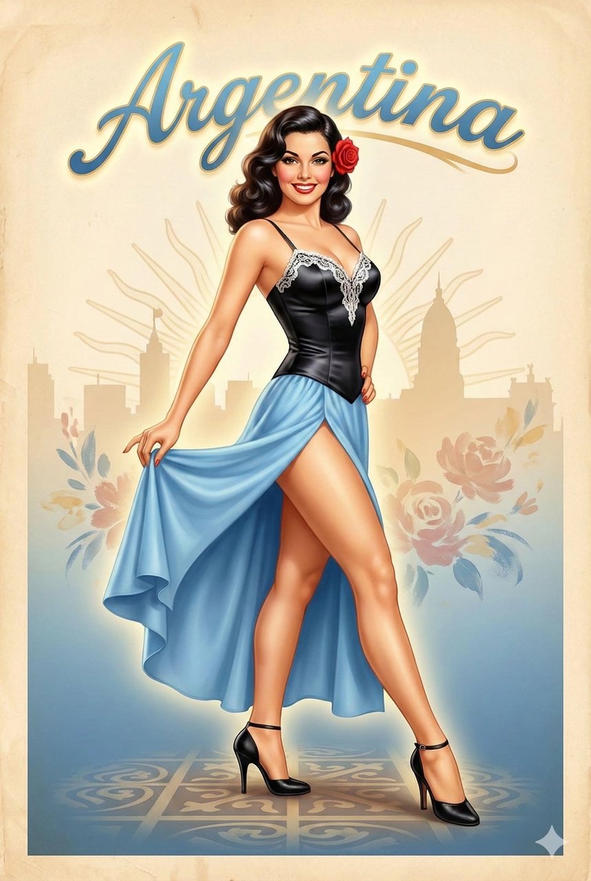 Alberto Vargas-inspired pinup art of women - AI generated image using Nano Banana Pro prompt