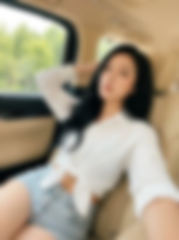 Natural Instagram-style car selfie prompt - Blurred AI generated image using Nano Banana Pro prompt