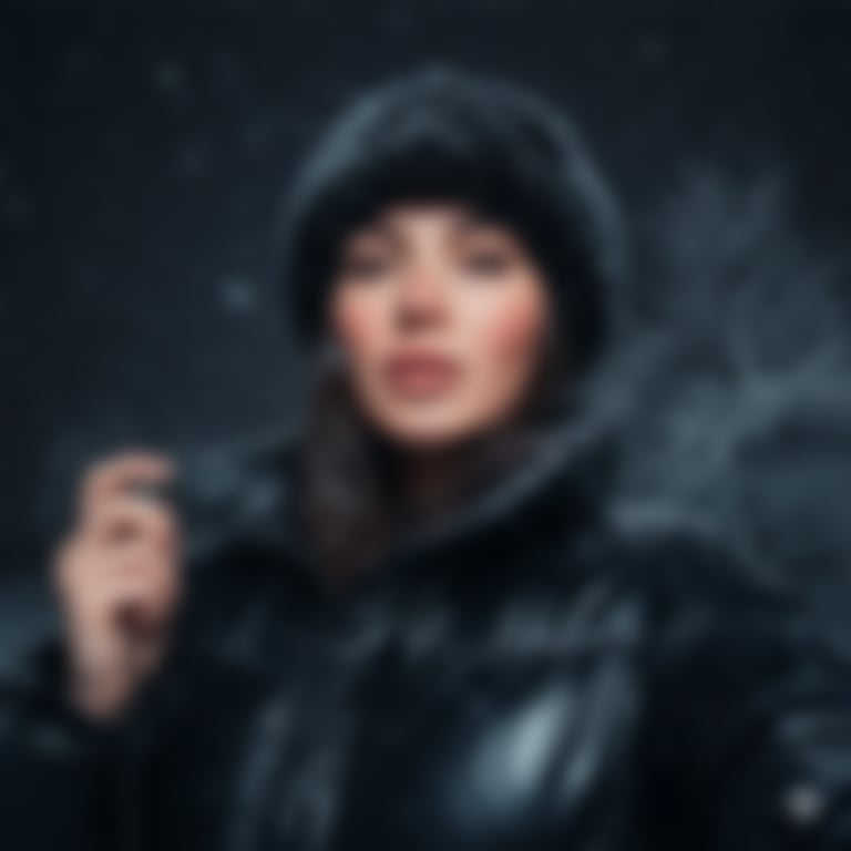 Detailed JSON Prompt for Cinematic Winter Selfie Portrait - Blurred AI generated image using Nano Banana Pro prompt