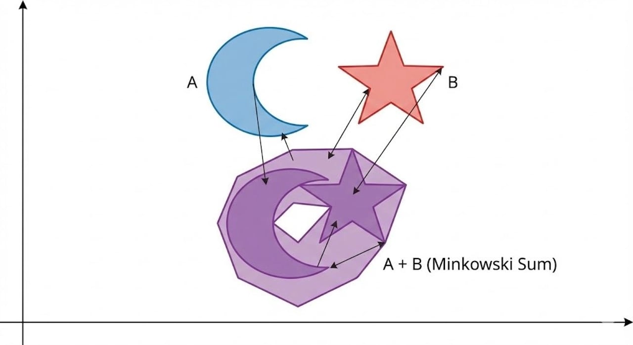 Minkowski sum of two non-convex sets