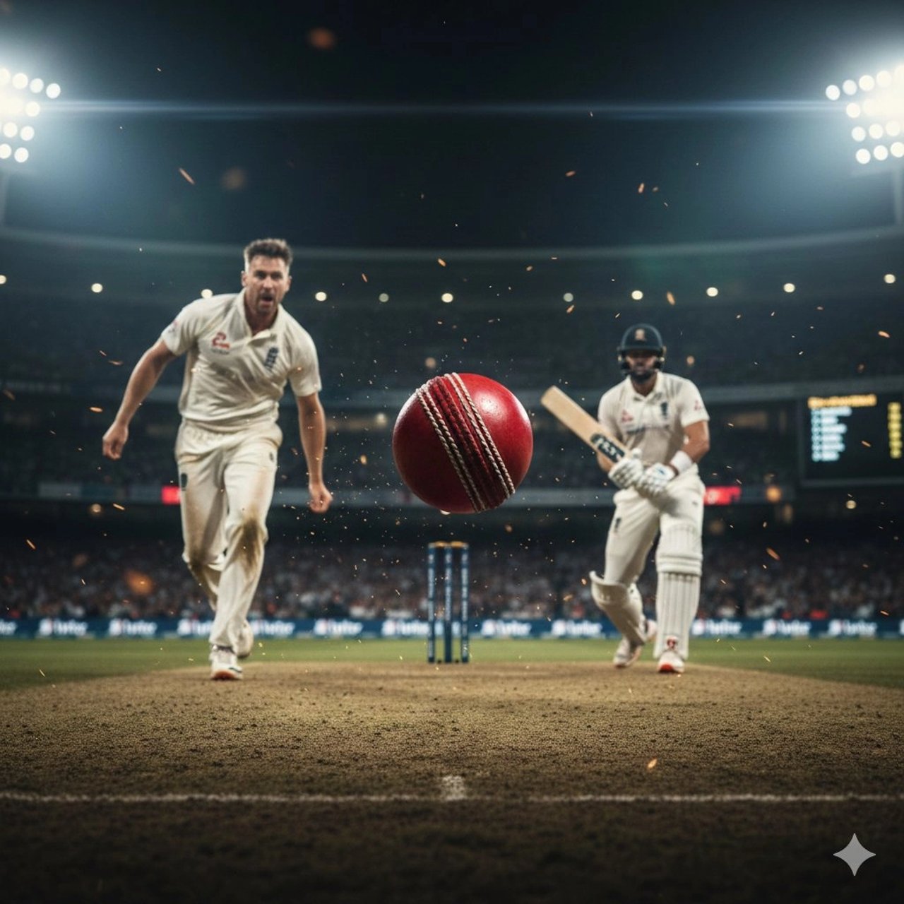 Hyper-realistic cinematic cricket scene prompt for Gemini App