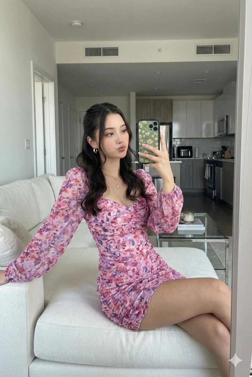 Mirror Selfie with Face Preservation Prompt