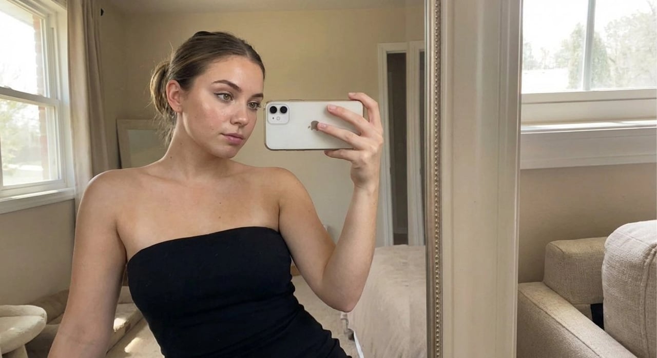 Realistic Editorial Portrait Template (JSON format)