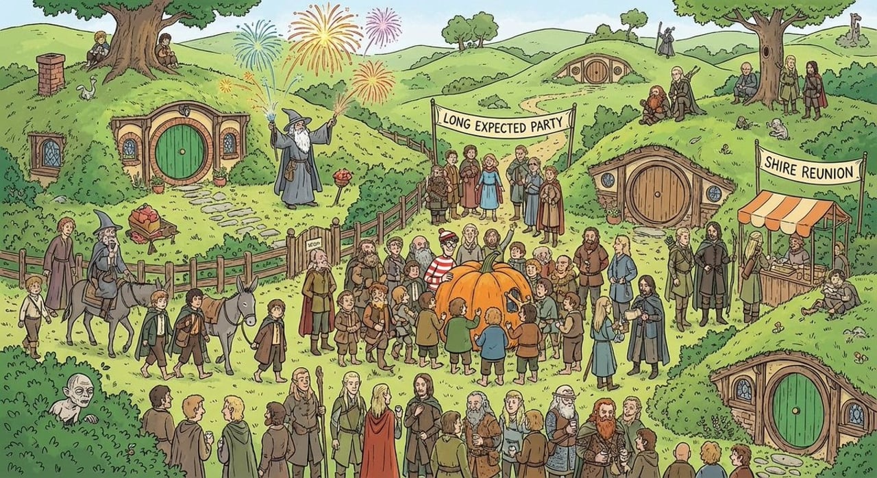 Where’s Waldo-style LOTR in the Shire