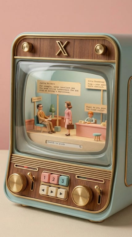 Wes Anderson-designed X App Mobile Interface