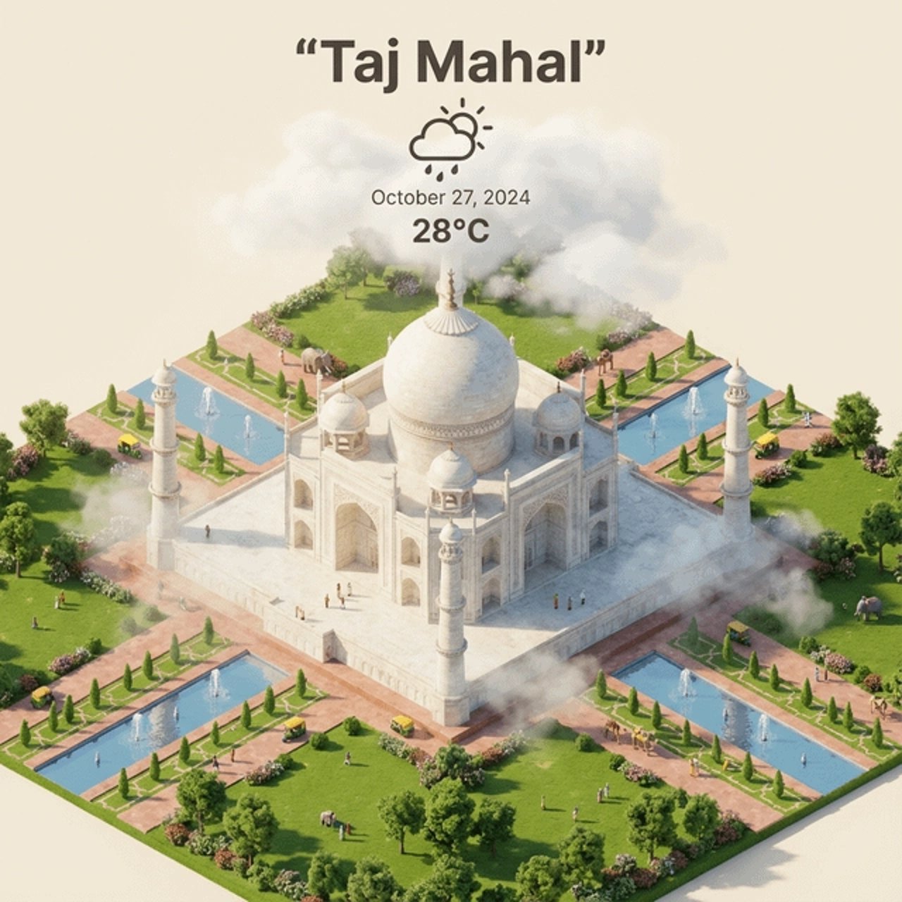 Amazing Miniature World Landmarks - AI generated image using Nano Banana Pro prompt