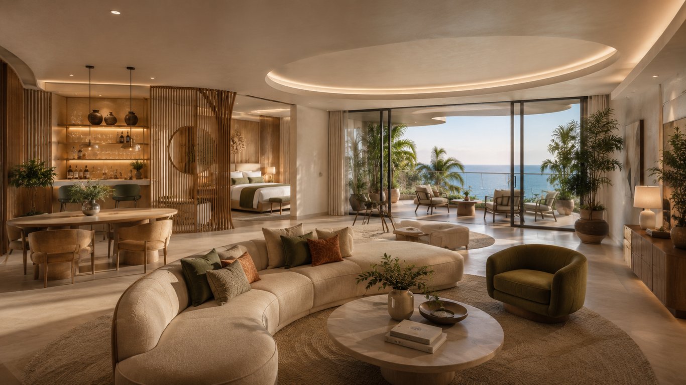 Proyecto living de lujo