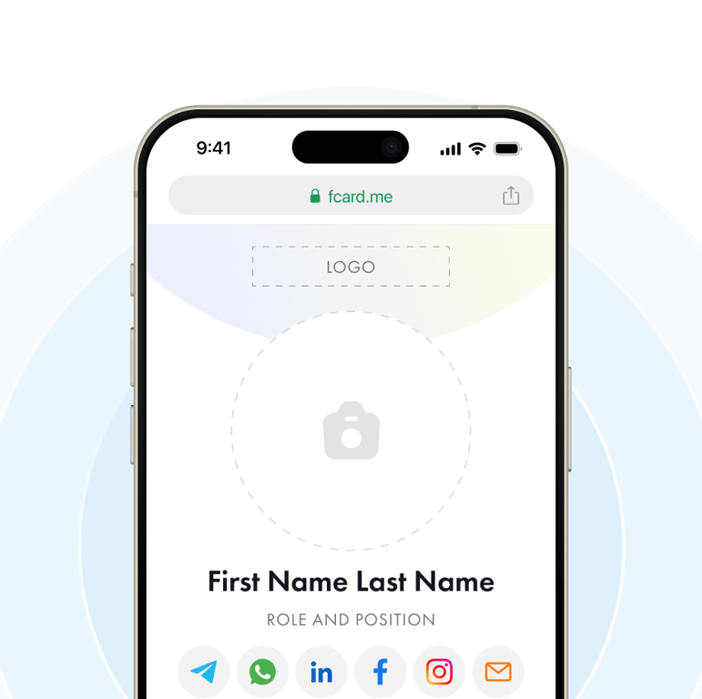 Erstellen Sie eine Visitenkarte