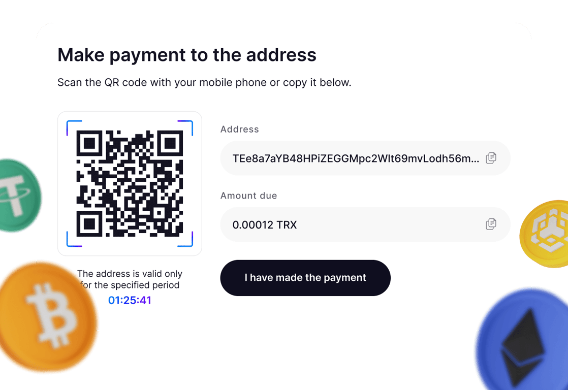 Conexión de pagos en criptomonedas