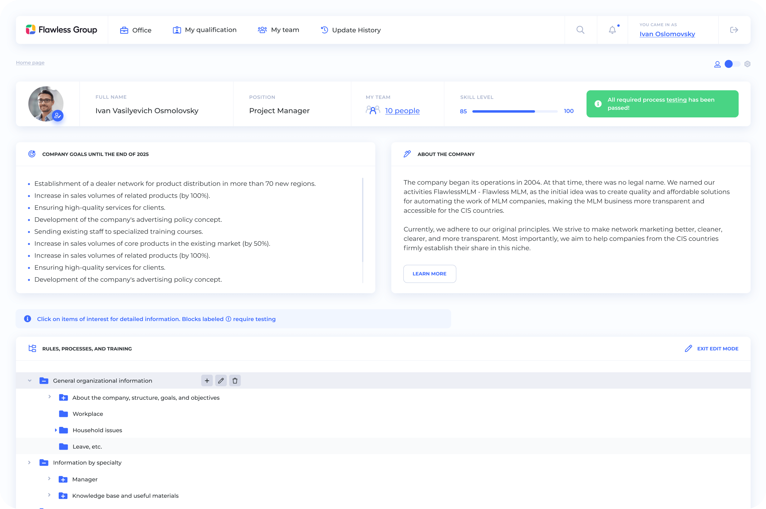 Wir organisieren sämtliche Geschäftsprozesse in Ihrem Unternehmen
