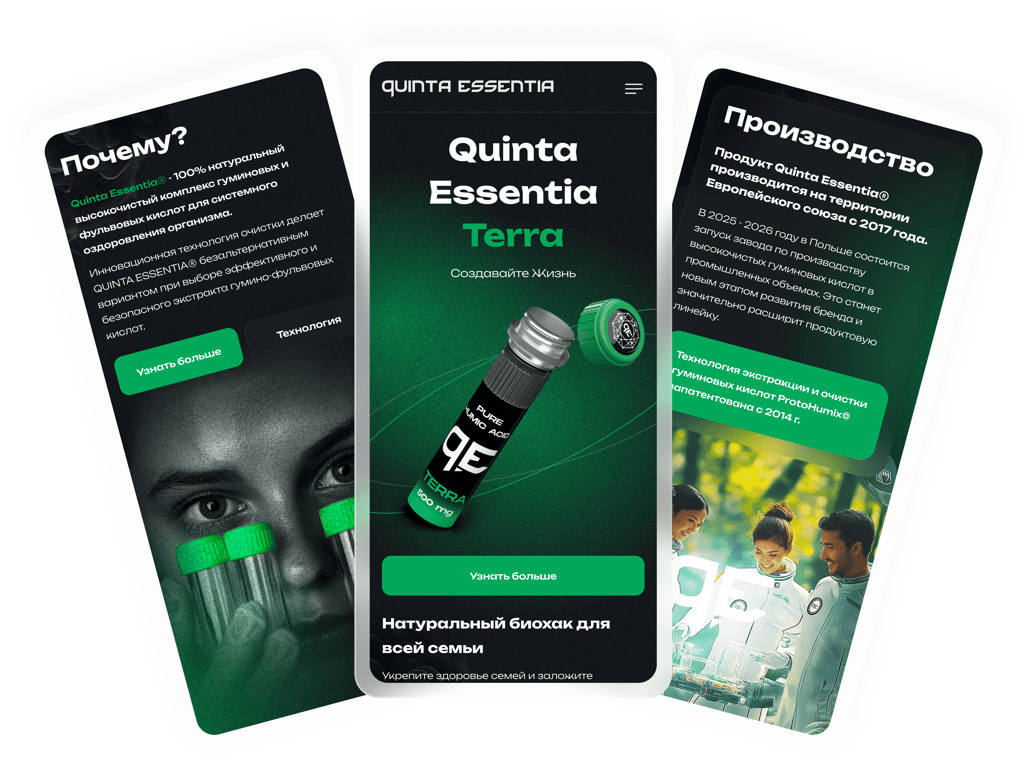 Мультиязычный лендинг о компании и продуктах с индивидуальным дизайном 2