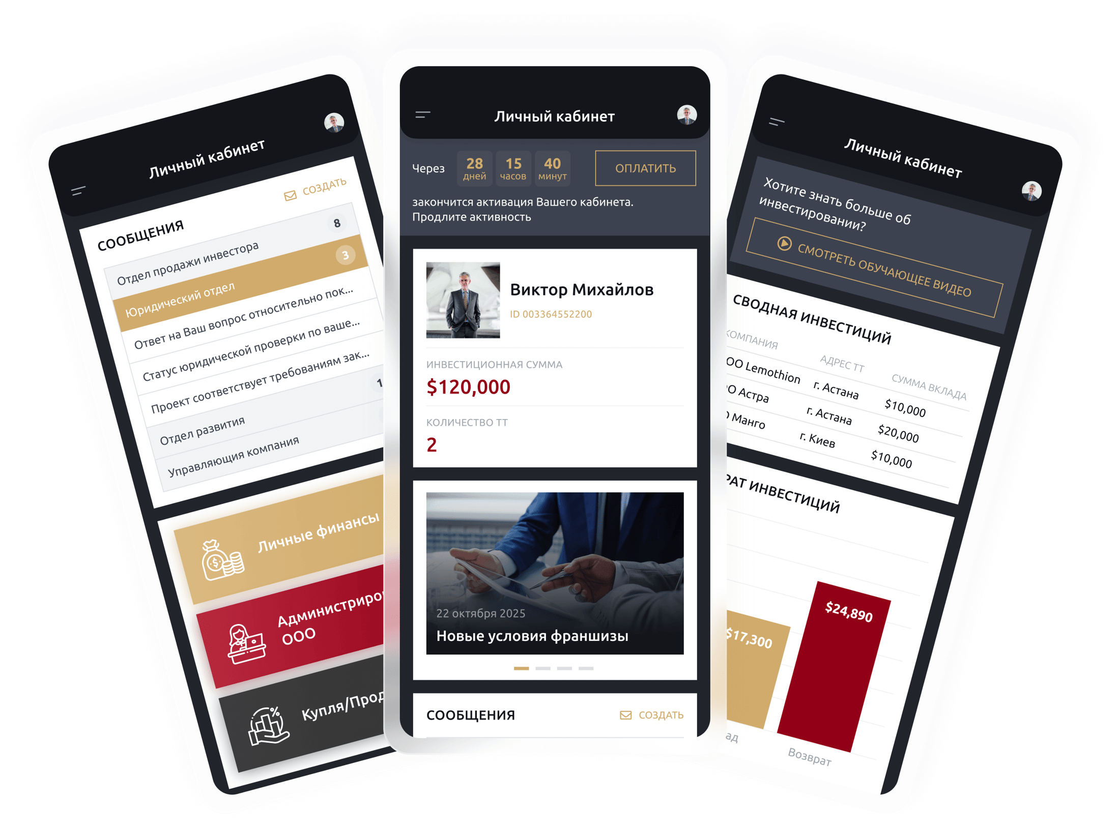 Кабинет инвестора с индивидуальным дизайном 2