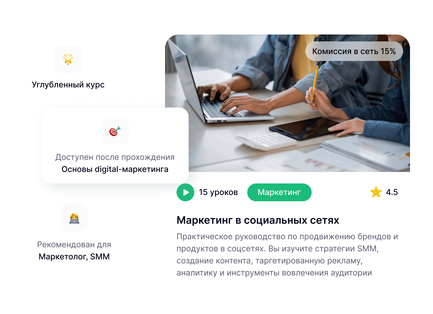 Настраиваемый доступ к материалам