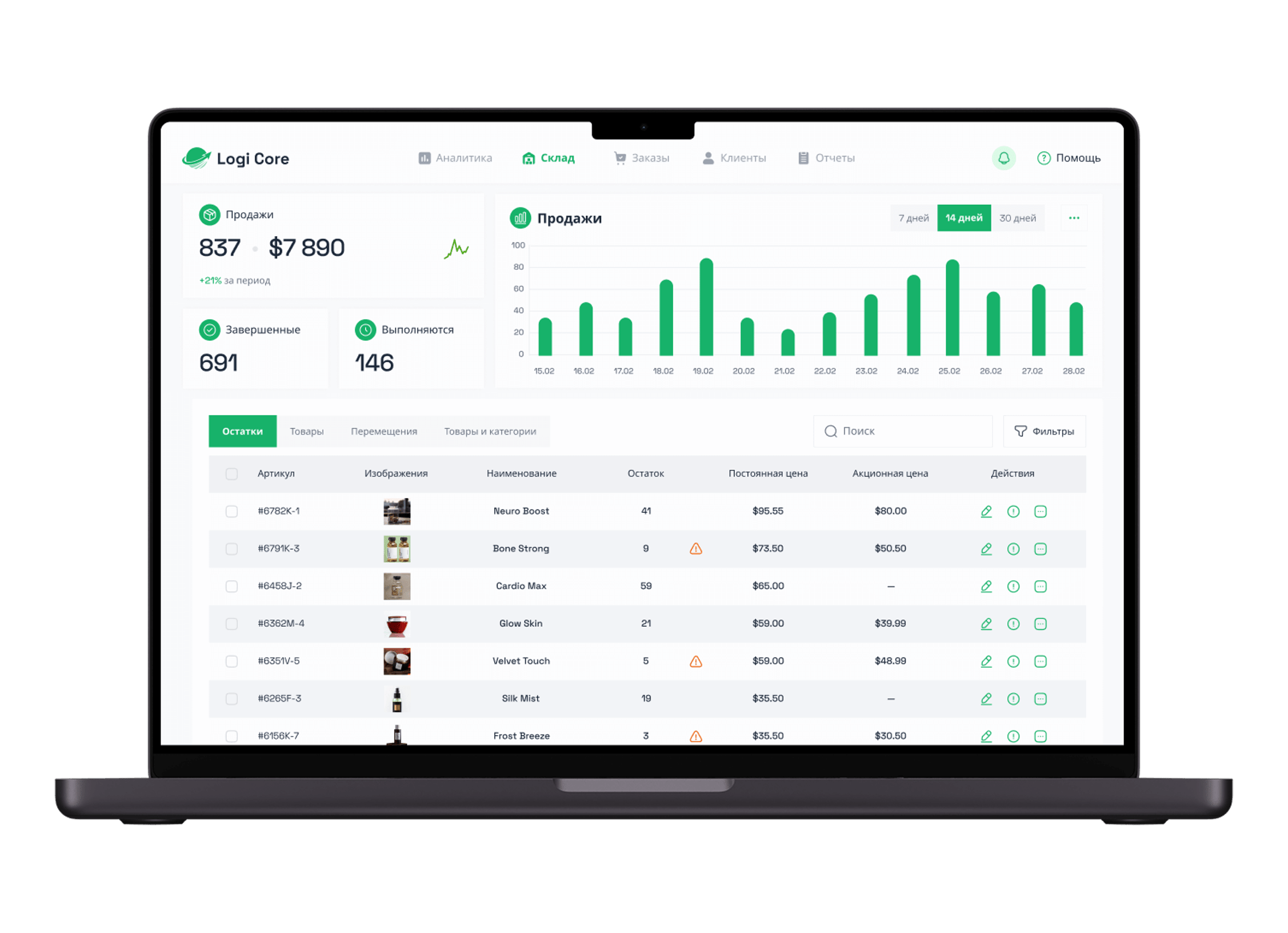 Торговые системы и сервисы управления складами
