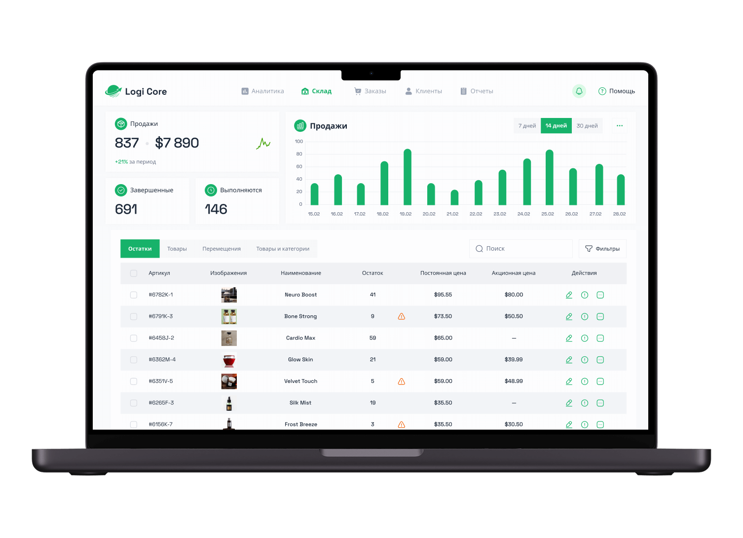 Торговые системы и сервисы управления складами