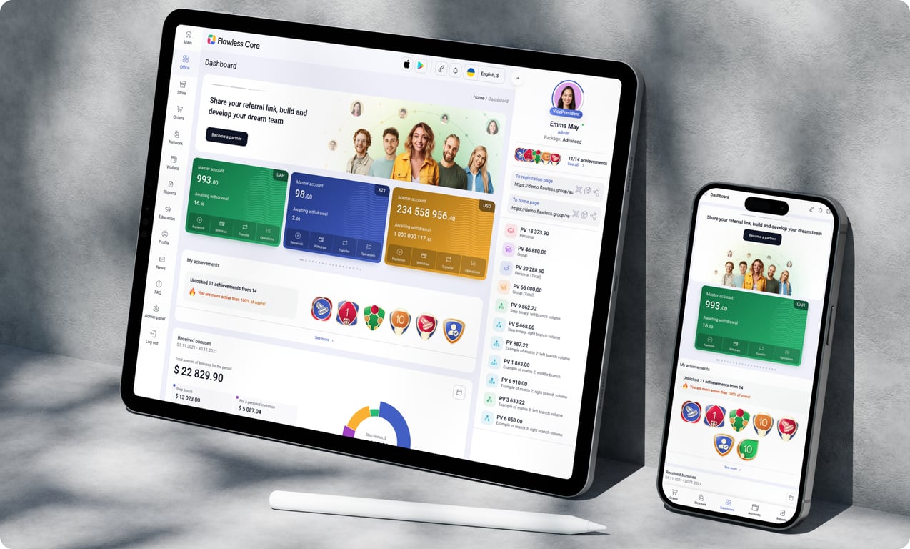 Unilevel MLM Software