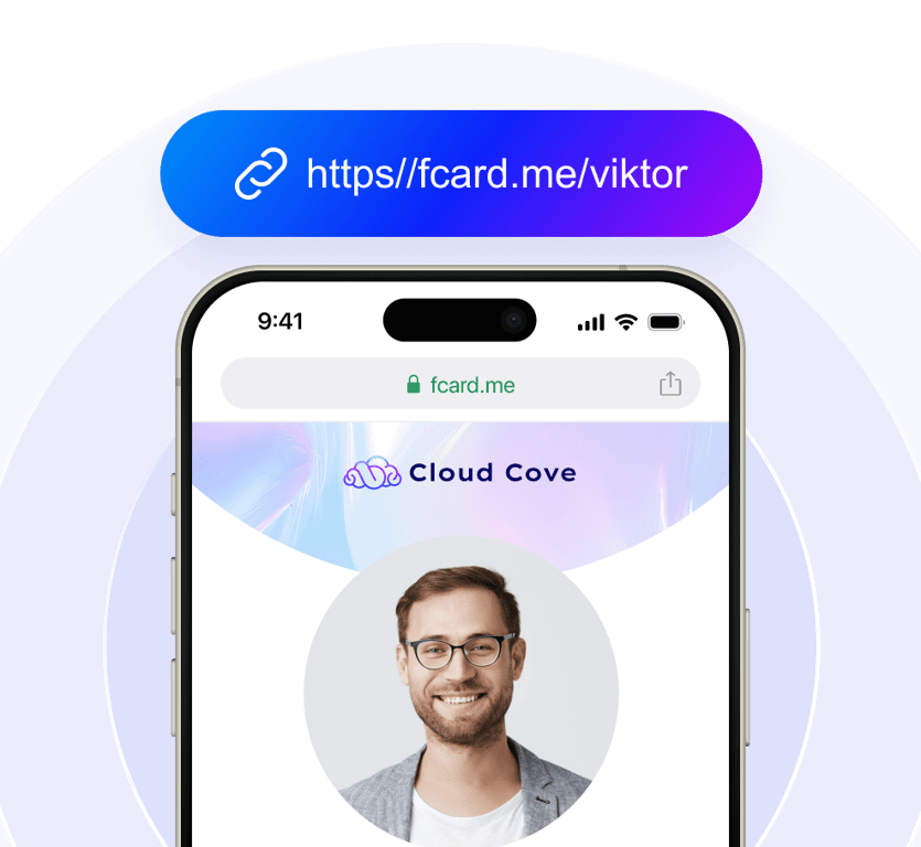 Erhalten Sie einen personalisierten Link zu Ihrer Visitenkarte
