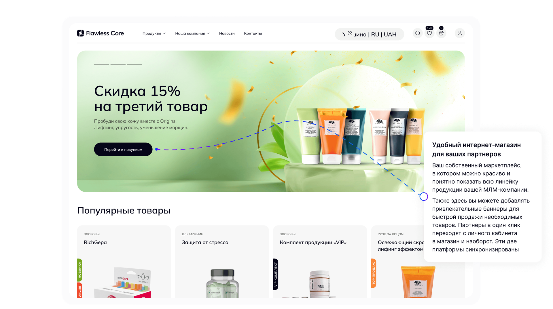 Активность партнера
