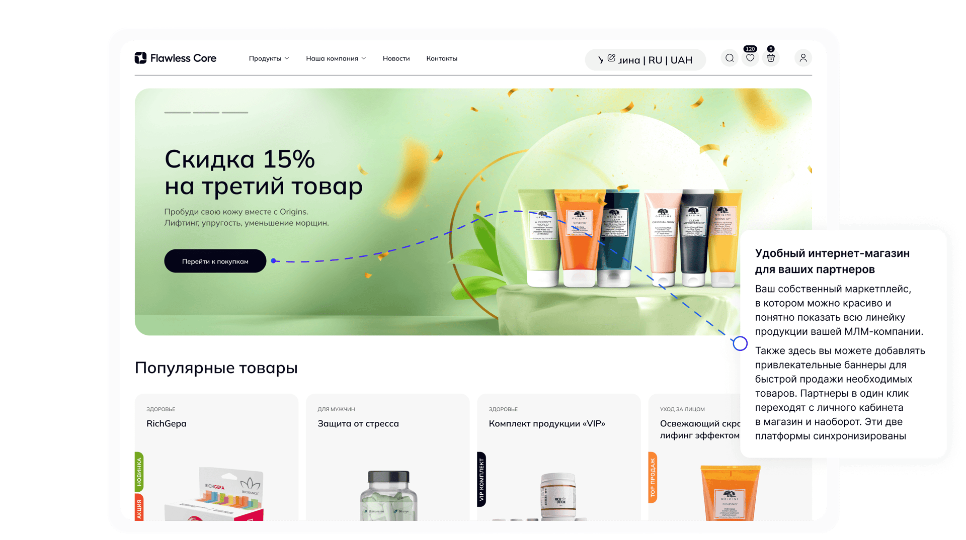 Активность партнера