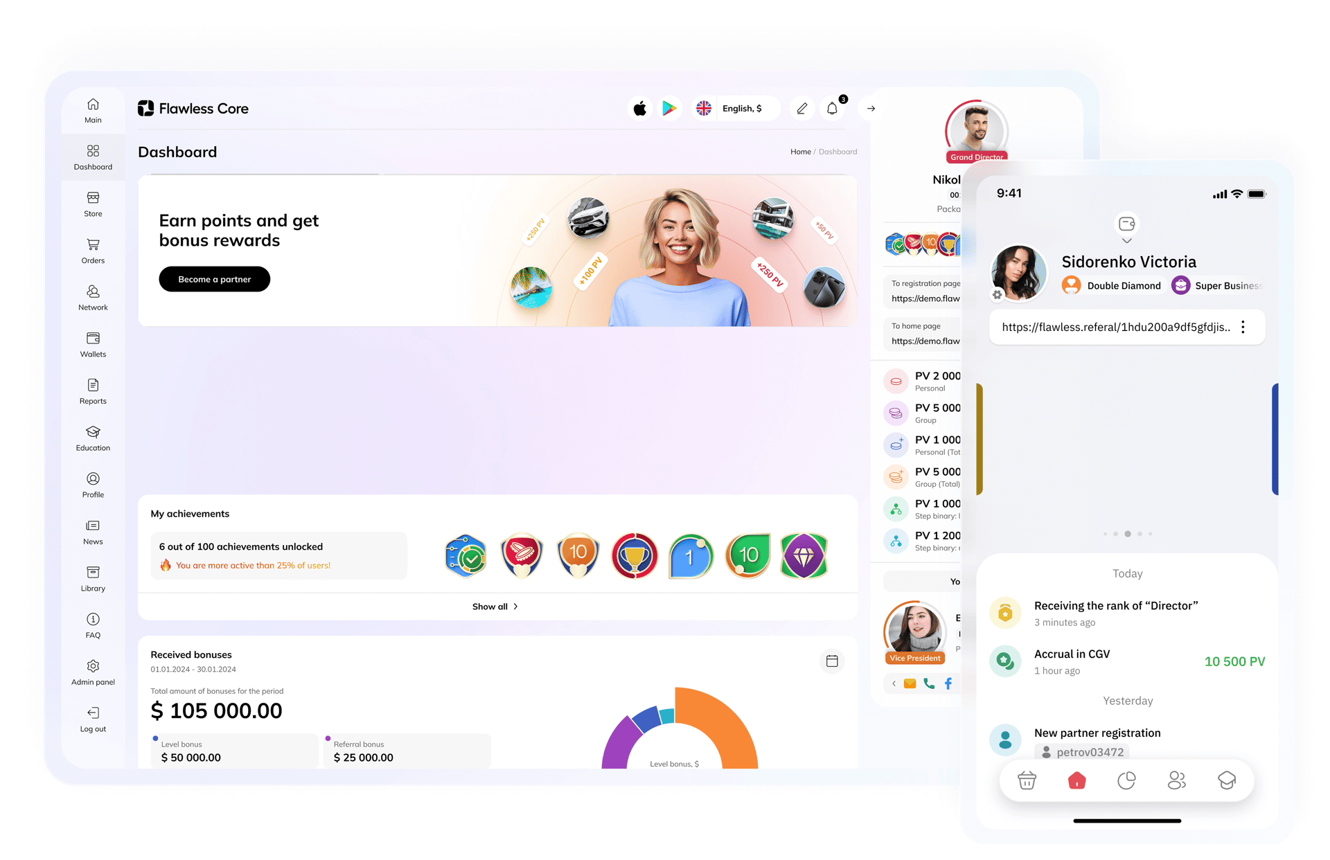 Платформа FlawlessMLM