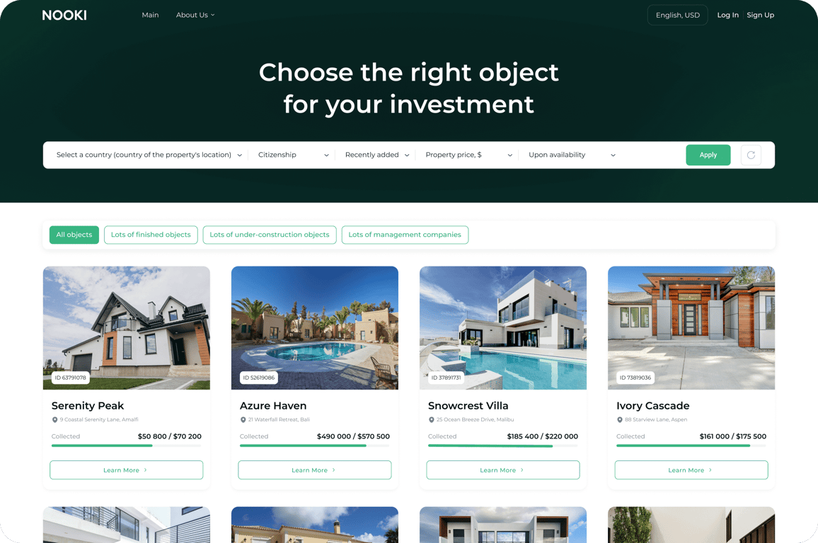 We will create a software solution for your real estate company.
