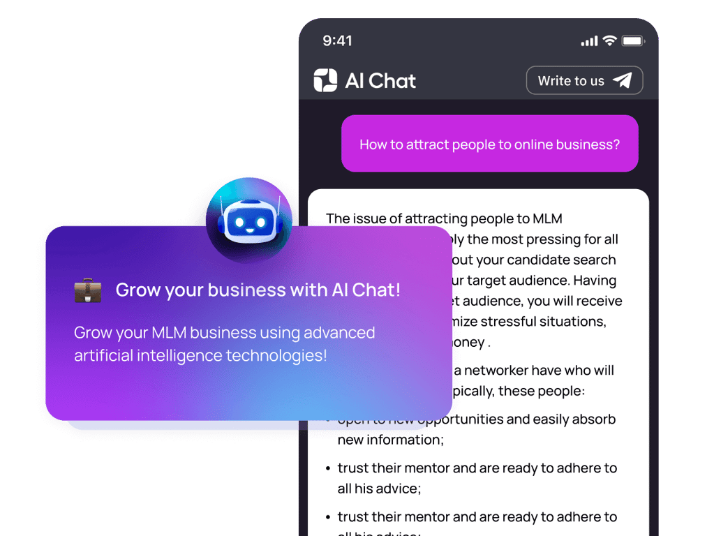 KI für Schulungspartner zur Arbeit im MLM