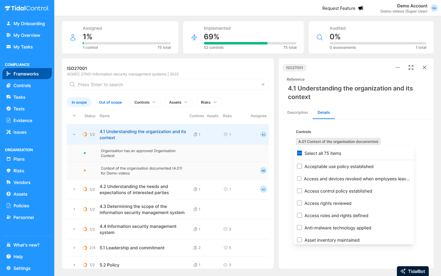 Unlinken van controls