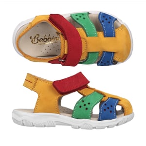 Lebendige Mehrfarbige Leder Kindersandalen - Qualitatives Lederprodukt Hergestellt Von Özdemir Ortopedik Çocuk Ayakkabıları San. Ve Tic. Ltd. Şti.. Kontakt Für B2B-Bestellungen.