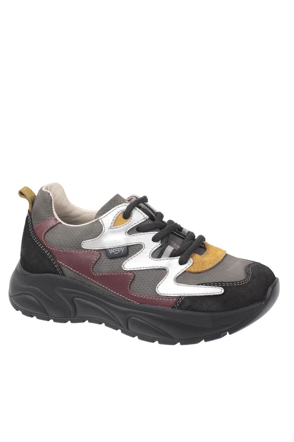 Kids Multi Color Suede Leather Modern Sneakers