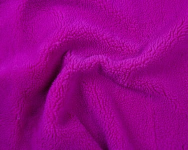Vibrant Fuchsia Curly Plush Apparel Leather - Quality Leather Product Manufactured By Aspells Deri Konf. San. Ve Tic. A.s.. Contact For B2B Orders.