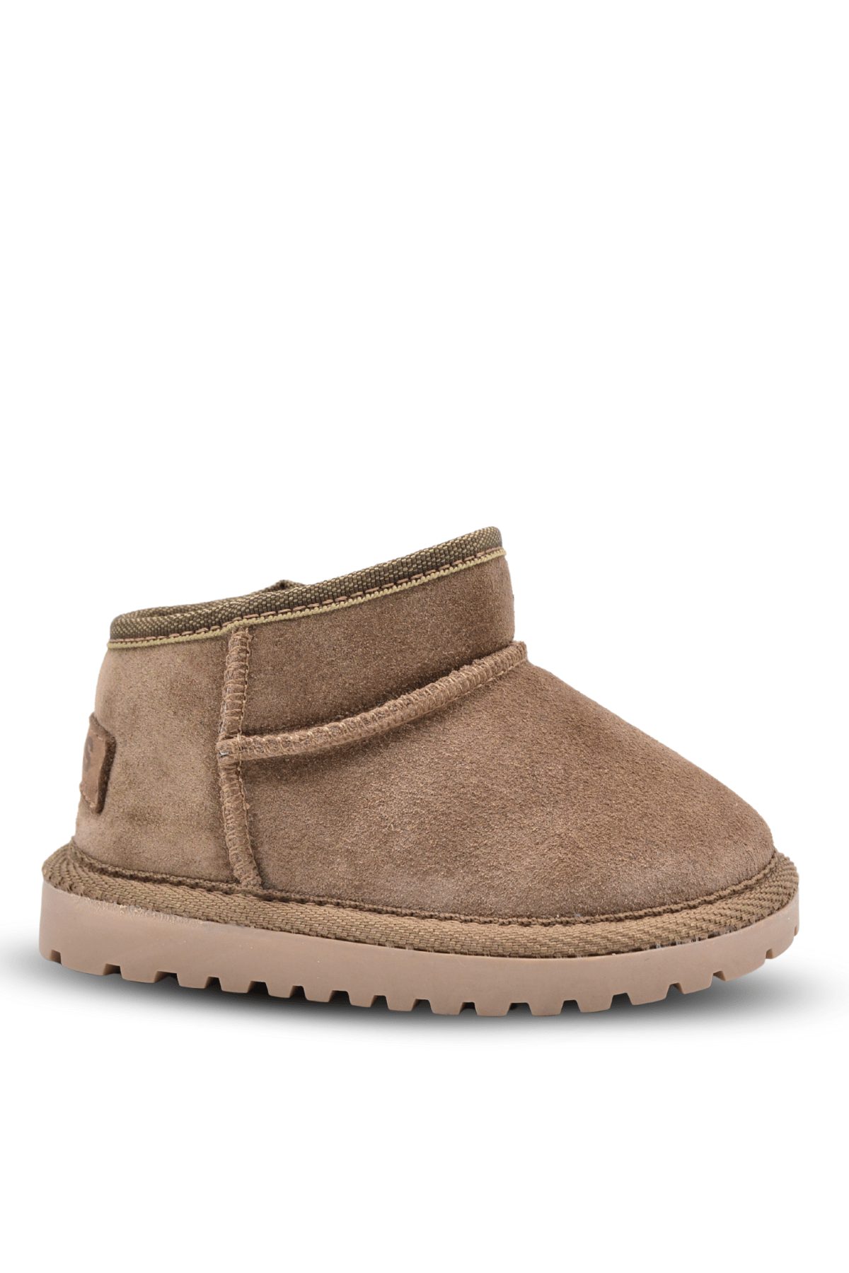 Стильные Коньячные Замшевые Детские Зимние Ботинки - Качественный Кожаный Продукт Производства Nubebe. Обращайтесь Для B2B Заказов.