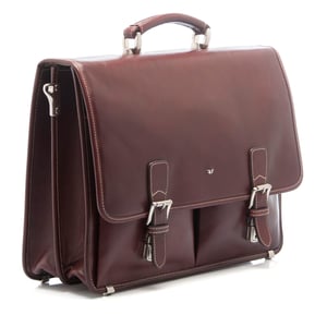 Elegant Contrast Stitched Genuine Leather Satchel - Quality Leather Product Manufactured By Tergan Deri̇ Ürünleri̇ San. Ve Ti̇c. A.ş.. Contact For B2B Orders.