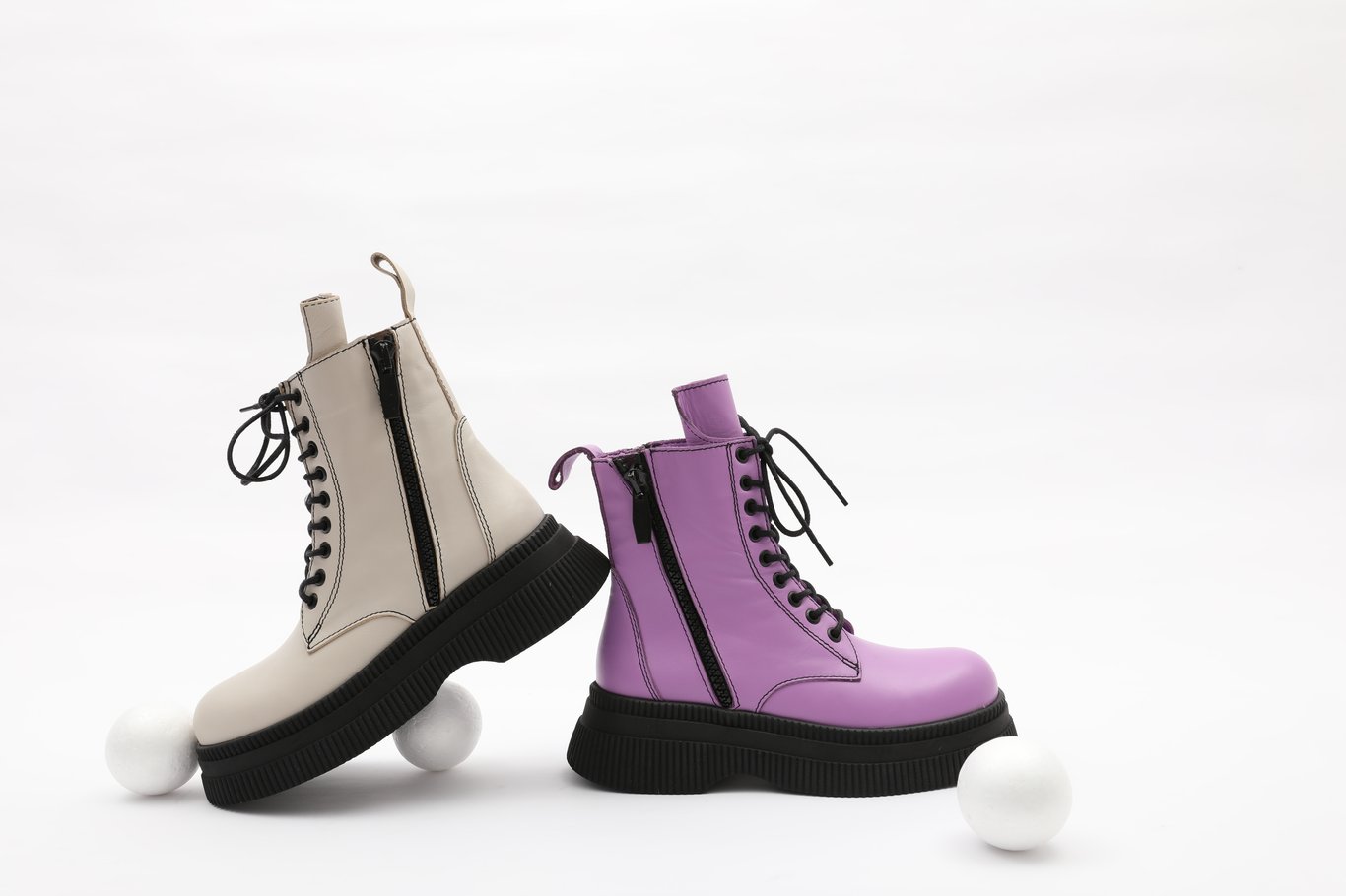 Chic Leather Womens Boots Chunky Sole - Quality Leather Product Manufactured By Özkan Moda Tasarim San Ve Ti̇c Ltd. Şti̇.. Contact For B2B Orders.