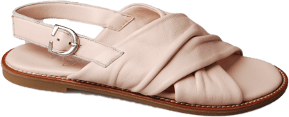 Damen Puderrosa Geraffte Lederriemen Sandalen - Qualitatives Lederprodukt Hergestellt Von Nebi̇ Endi̇can Gi̇yi̇m Sanayi̇ Ve Ti̇caret Ltd. Şti̇.. Kontakt Für B2B-Bestellungen.