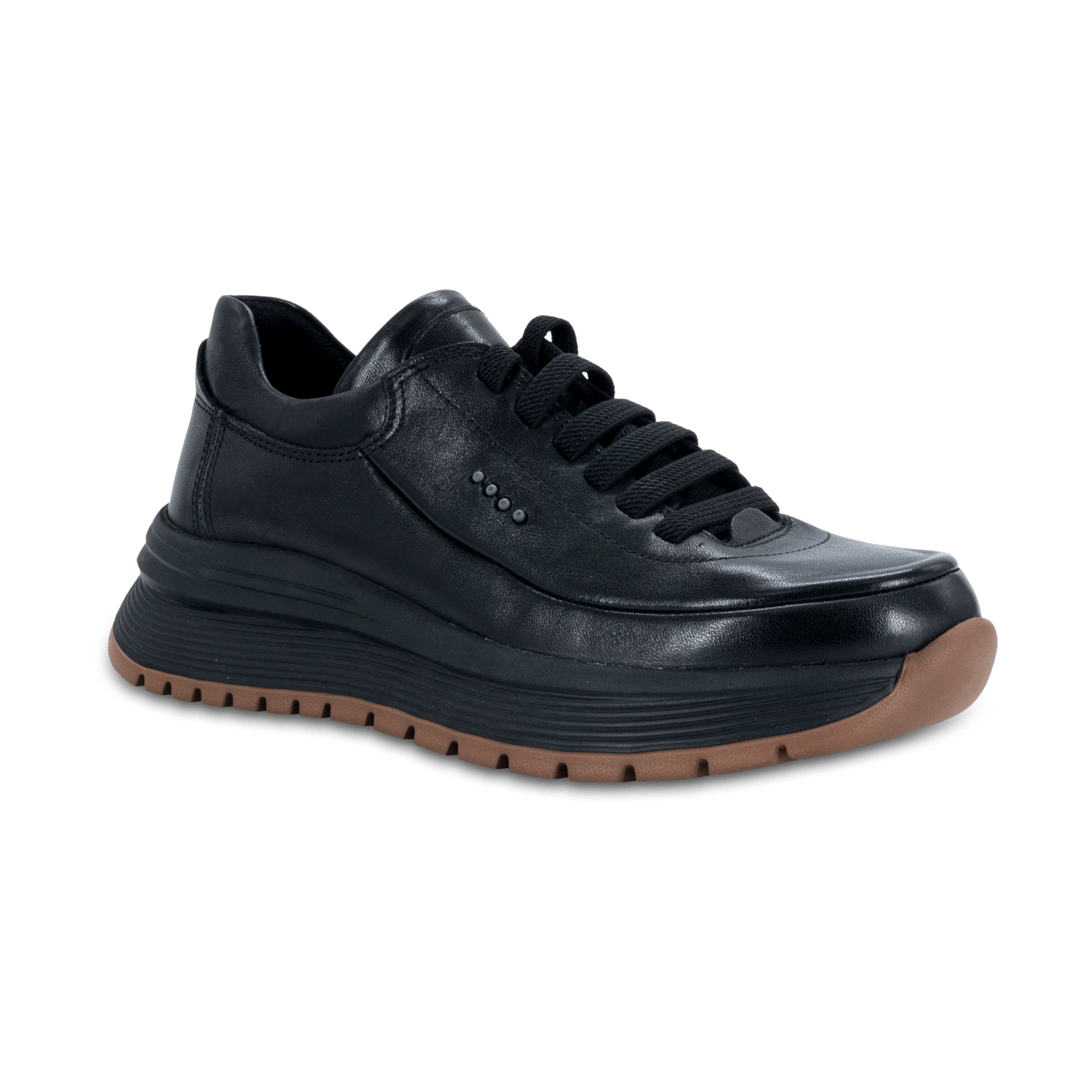 靴 mamemi Chic Leather Upper Women's Urban Comfort Sneaker - Turkish Shoes