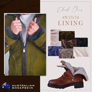 Luxurious Australian Shearling Leather Lining - Quality Leather Product Manufactured By Dabbagh Deri̇ Teks. San. Ti̇c. Ltd. Şti̇. Contact For B2B Orders.
