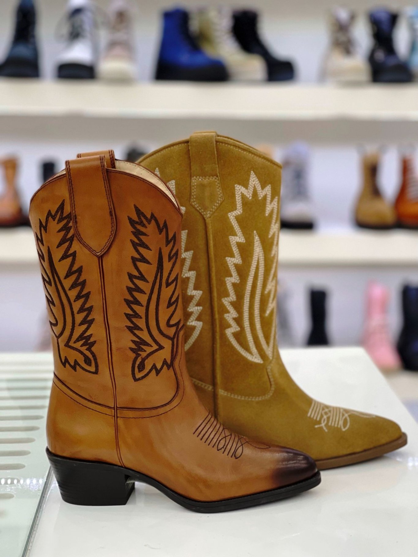 Leather Upper Women  Ankle Boots/Booties