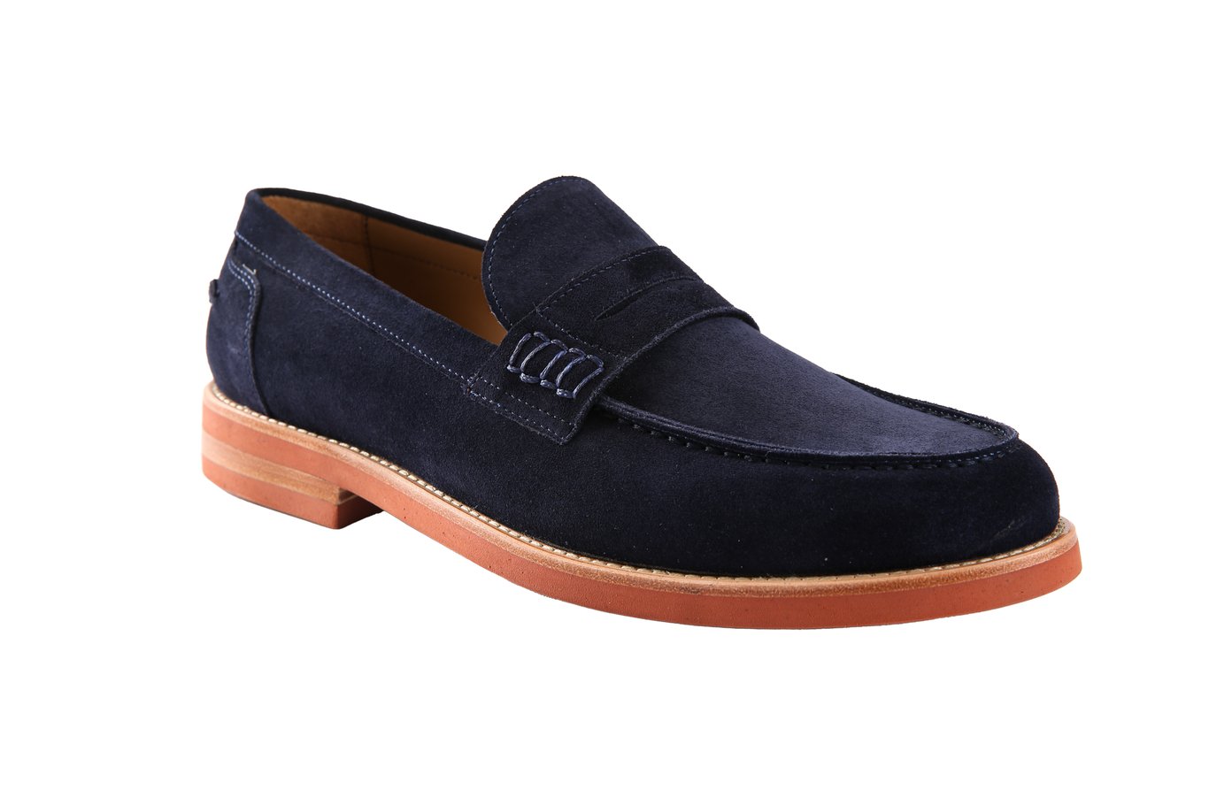 Стильные Мужские Лоферы Пенни Из Синей Замши - Качественный Кожаный Продукт Производства Ozcanlar Ayakkabi Pazarlama Ve Tic.. Обращайтесь Для B2B Заказов.