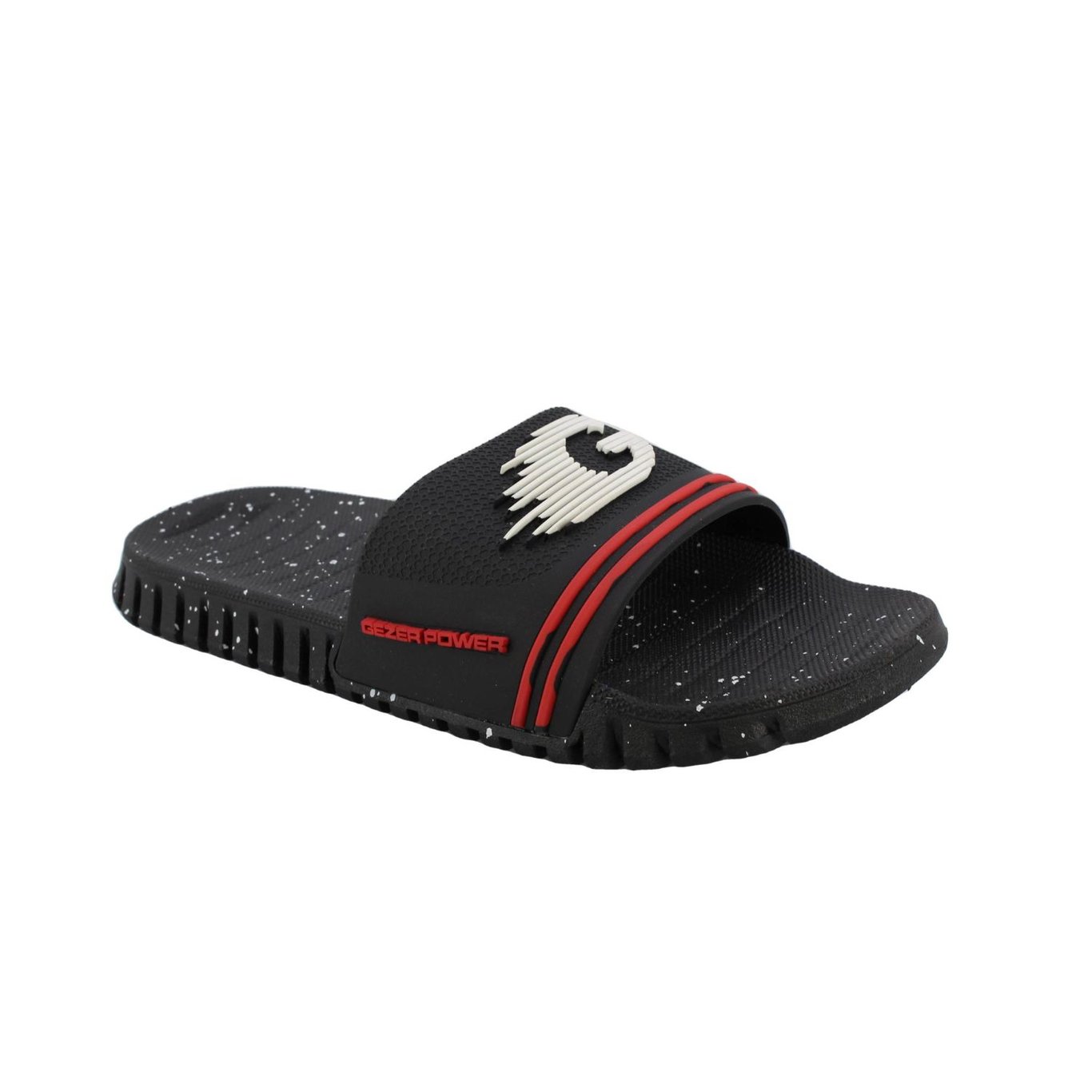 Herren Moderne Schwarze Rote Akzent Badeschuhe - Qualitatives Lederprodukt Hergestellt Von Gezer Ayakkabi Deri̇ San. Ve Ti̇c. A.ş.. Kontakt Für B2B-Bestellungen.