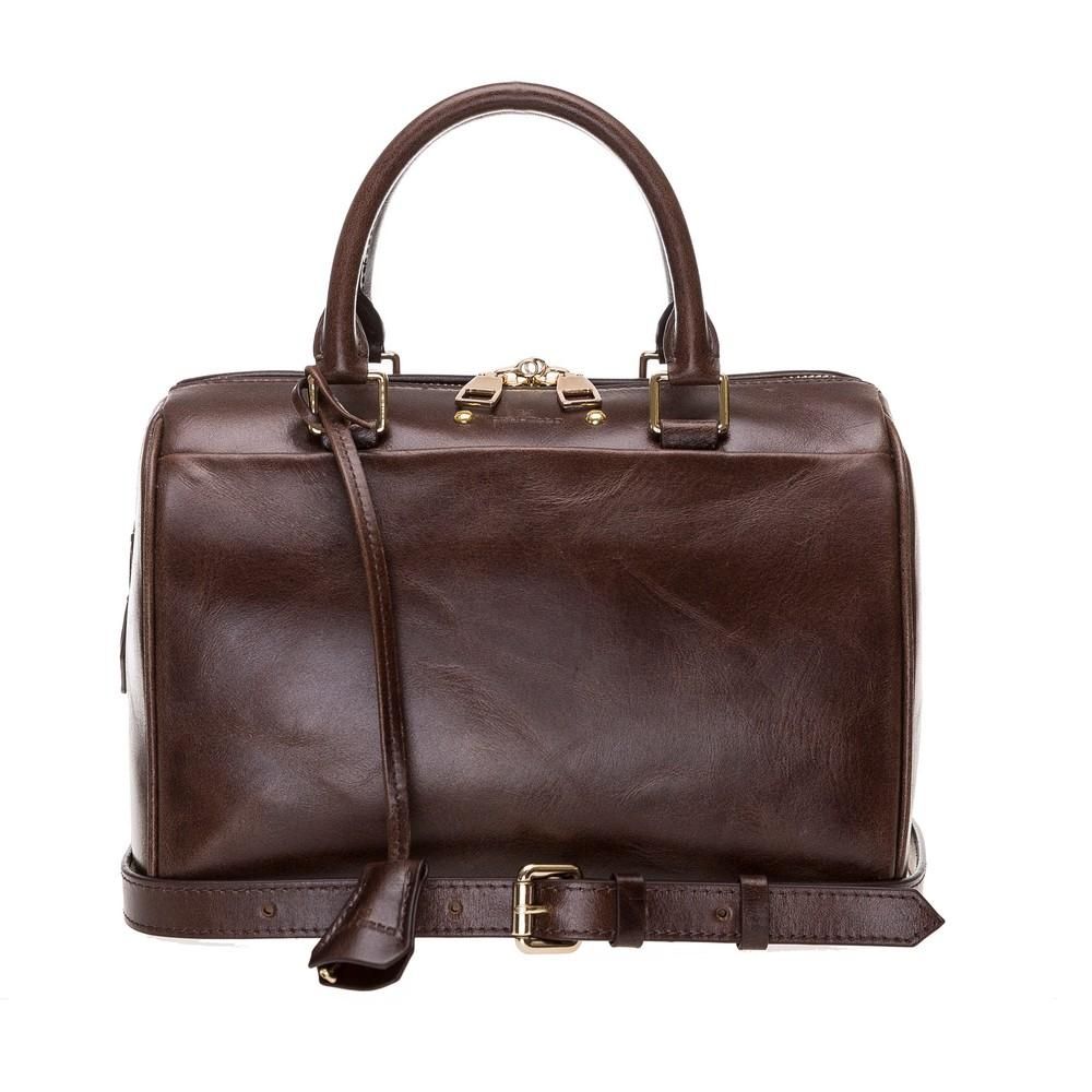 Rich Dark Brown Leather Elegant Shoulder Bag - Quality Leather Product Manufactured By Globi̇s Diş Ti̇caret Li̇mi̇ted Şi̇rketi̇. Contact For B2B Orders.