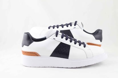 Premium White Leather Mens Casual Sneaker - Quality Leather Product Manufactured By Vesba Ayakkabicilik İhr İth Ti̇c San Ltd Şti̇. Contact For B2B Orders.