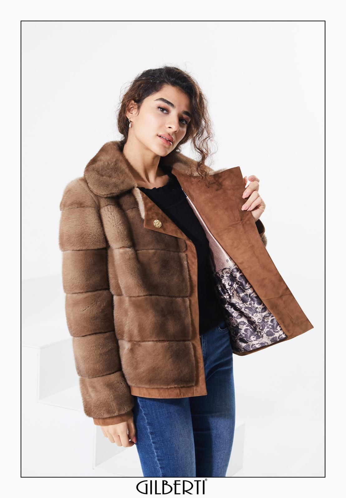 Luxurious Mink Fur Leather Trimmed Jacket - Quality Leather Product Manufactured By F.o.u.r.m.i̇.e. Deri̇ Sanayi̇ Diş Ti̇caret Ltd.şti̇.. Contact For B2B Orders.