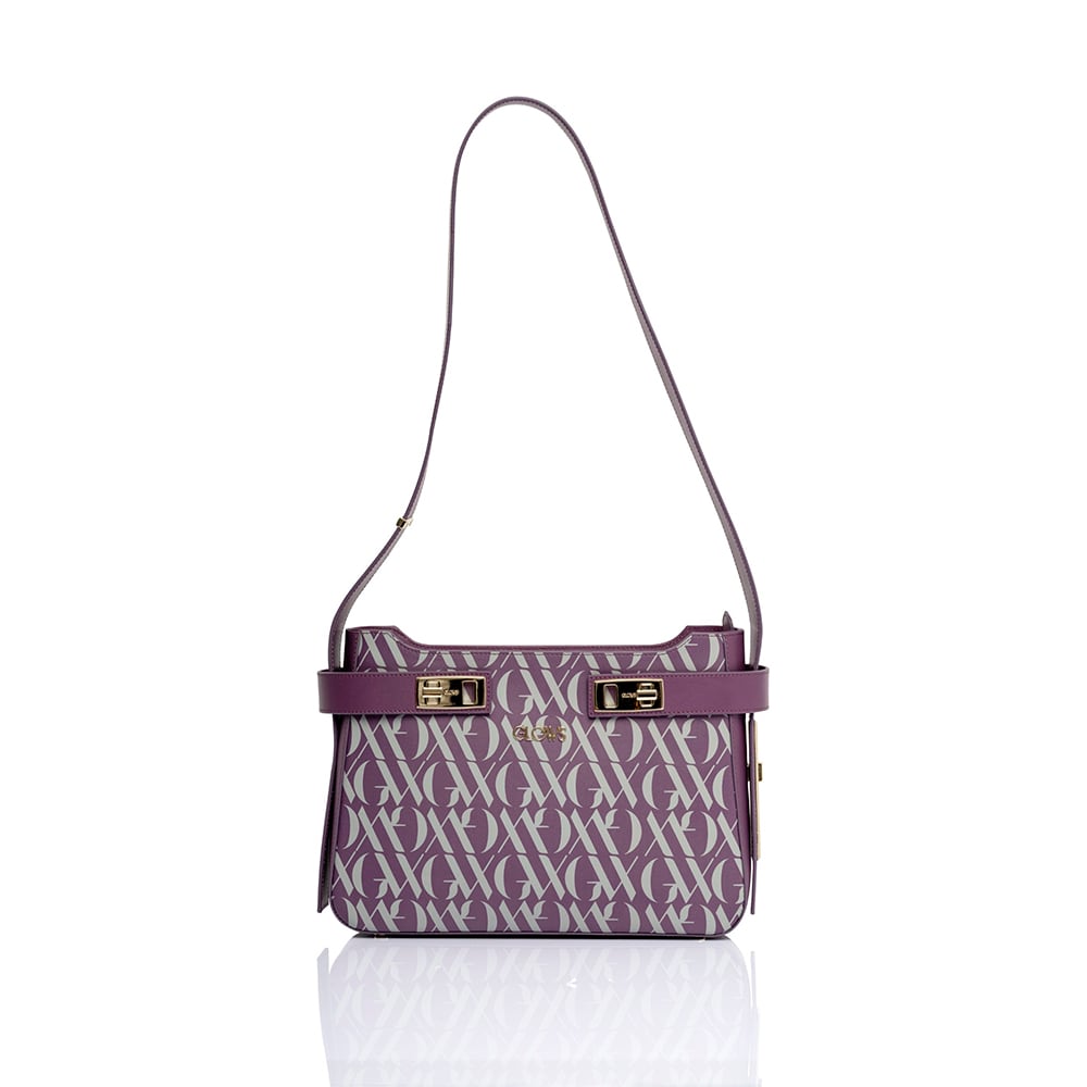 Elegante Monogramm Lila Leder Umhängetasche Design - Qualitatives Lederprodukt Hergestellt Von Glowleather Leather Industry Trade Limited Company. Kontakt Für B2B-Bestellungen.