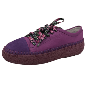 Vibrant Purple Leather Suede Lace Up Shoe - Quality Leather Product Manufactured By Mammamia İç Ve Dış Ticaret A.ş.. Contact For B2B Orders.