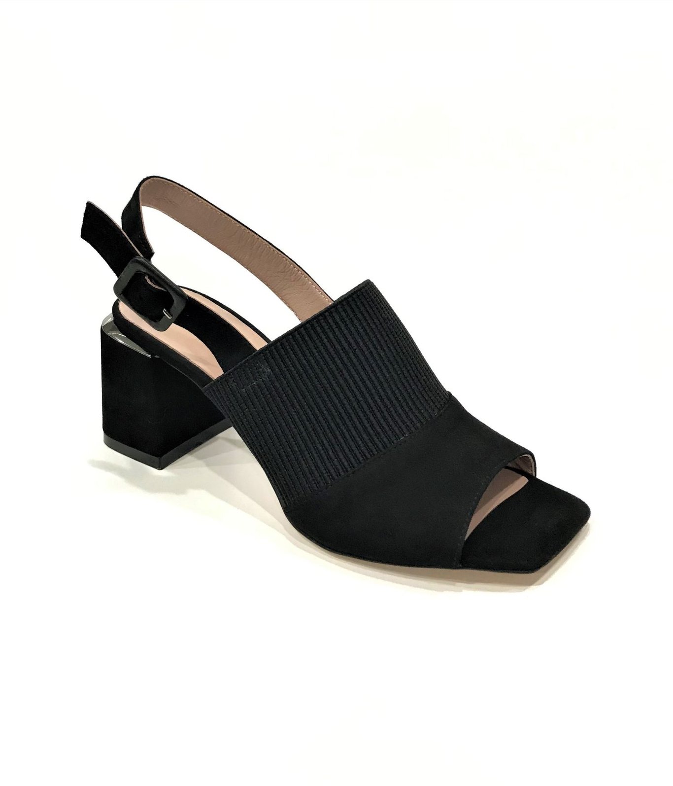 black suede women sandals with imported band